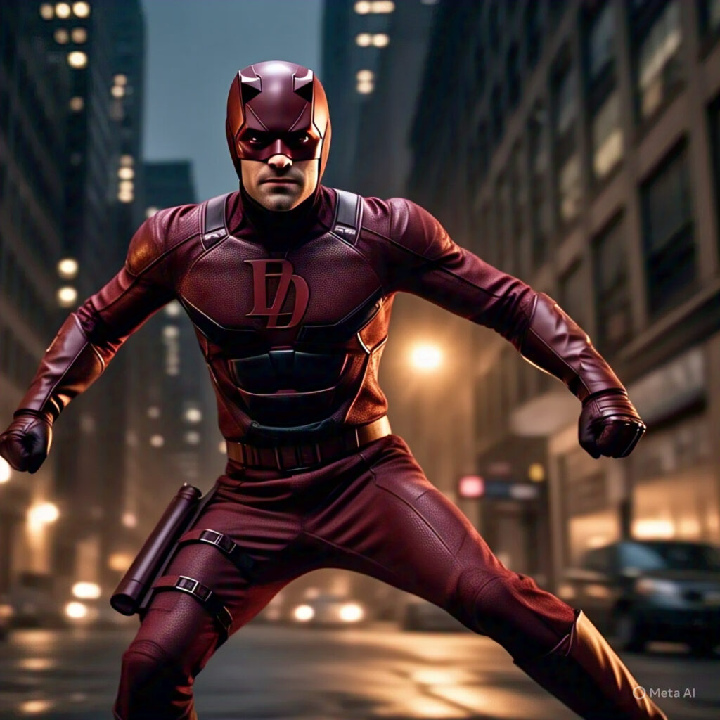 charlie cox as daredevil leaps into action